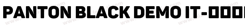 Panton Black Demo It字体转换